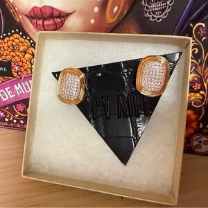 Luv Aj Dalia Gold Statement Earrings